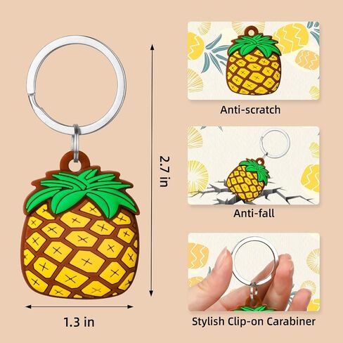Case for Airtag Keychain Secure Holder with Key Ring, Compatible with Apple AirTag, Anime Silicone Protective Air Tag Cover for Keys Pets Dog Cat Collar Backpack Luggage Wallet kids & More in Saudi Arabia