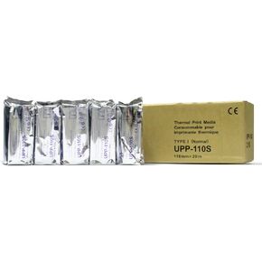 UPP110HG High Gloss Video Printer Paper Ultrasound Printer Paper Type V Black and White Thermal Film Compatible for Sony UPP-110HG 110mm x 18m (10 Rolls)