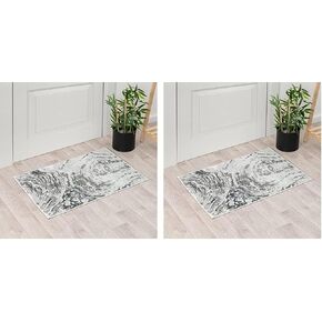 LUXE WEAVERS Marble Swirl Blue 2x3 Area Rug