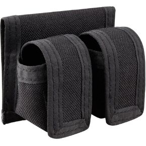 Kosibate Speedloader Pouch, Speed Loader Pouches Nylon Fits Revolver S&W 38 357 44 45 Caliber, 5 & 7 Shot Double Speedloader Case …