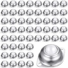 Gisafai 30 Pcs 5/8 Inch Roller Ball Transfer Bearing Carbon Steel Round Ball Transfer Unit Universal Ball Casters Nylon Conveyor Roller Ball for Conveyor Roller Stand Transmission System Furniture