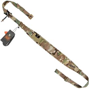 KRYDEX Tactical 2 Point Sling Rifle Sling Wide Shoulder Padded Strap,Length Adjustable (MC)