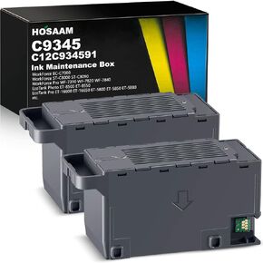 C9345 Ink Maintenance Box Replacement for WF-7840 ET-16650 ET-16600 ET-8550 ET-5850 ET-5880 ET-8500 WF-7820 WF-7310 ET-5800 EC-C7000 ST-C8000 ST-C8090 Printers (C12C934591/PXMB9/C9345)(2 Packs)