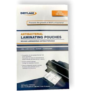 ANTIPLGL3 Box of 100 Laminating Pouches, 9" x 14.5", 4 mil Thickness, Great for Frequently Handled Printed Materials, Compatible with All Standard Thermal/hot Pouch Laminators