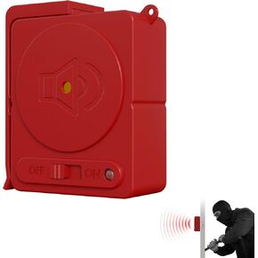 Portable Security Alarm , 130DB Sound Alarm for Your Security and Privacy , Personal Safety Alarm for for Women Men Children Elderly, Good for Home,Apartment,Hotel and Travel Red