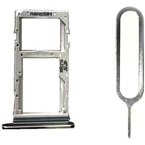 HYY Sliver Sim Card Micro SD Card Tray Holder +Eject Pin Replacement for LG Velvet 5G (G900N)