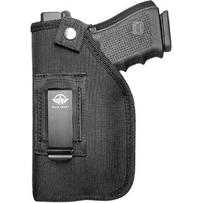Gun Holster with Small & Medium Laser for Pistols : Glock 19 17..Taurus G3C G3 9mm..Sig Sauer..S&W M&P Shield..Ruger..Springfield With TLR-6 & CT Laser..- Fits 3.1'' to 4.7'' Barrel -Right/Left-Handed