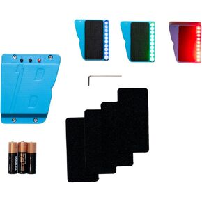 Bash Target Supply BashLIGHT Pro LED Shooting Target Hit Indicator for All Rifles and Handguns (Flashing-Super Bright Blue, Green, Red LEDs)