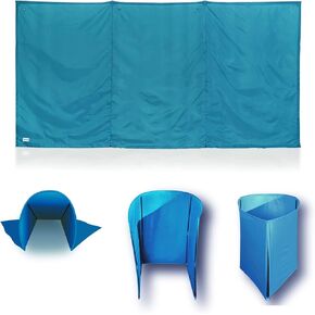 WallUp The Instant Outdoor Privacy Product, Versatile Privacy Tent, Works as a Privacy Screen, Wall Divider, Shelter, and Enclosure, Weather-Resistant, Durable, UV-Treated Cloth, 6' x 12', Green