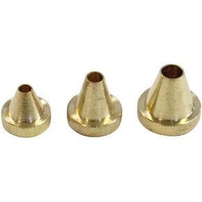 Birchwood Casey Muzzle Guards | Durable Brass Versatile Compact Gun Maintenance Cleaning Crown Protective Tool| Fits .17 to .30 Caliber | Set of 3