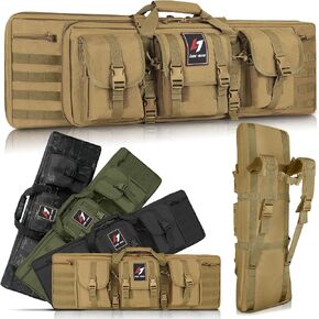 Double Long Soft Rifle Case, American Classic Outdoor Tactical Carbine Rifle Bag & Multi-Function Long Gun Case, Perfect for
