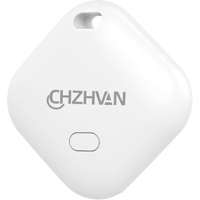 Key Finder, Wallet Tracker Works with Apple Find My (iOS only), Replaceable Battery, Bluetooth Item Finder for Bags, Luggage, Pets & Backpack (White, 1 Pack)