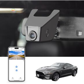 Front 4K & Rear 1080p Dash Cam Fit for Ford Mustang S550 2022-2023(with a Big Cover), EcoBoost Premium GT Premiun Mach 1(Model A), Does Not Fit Ford Mustang S650 2024, WiFi & App, 128GB Card