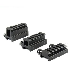 TACFUN 3 Pack 1" High & 0.75" Medium & 0.5" Low Riser 5 Slot 20mm See Through Scope Mount