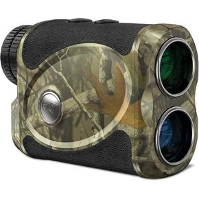 WOSPORTS Hunting Rangefinder, 800/1200 Yards Laser Range Finder with Bow Hunting Mode (Angle, Height, Horizontal Distance), Target Lock Vibration, Scanning, Carrying Case Included