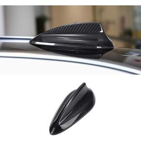 Replacement for Antenna Cover Shark Fin Trim Hood Forged Carbon Fiber Automotive Roof Aerials for BMW X1 X2 X3 X4 X5 X6 X7 F15 F20 F21 F31 F45 F46 F52 F34 F48 F49 F39 F15 F85 F16 F86(Black)