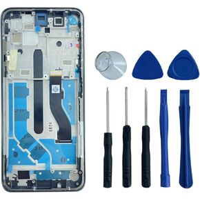 for TCL Revvl 5G T790W T790Z LCD Screen Display Touch Screen Digitizer Assembly with Frame Replacement Part Black 6.53“