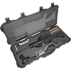 Case Club 5.56|.223 Waterproof Rifle Case with Included Silica Gel to Help Prevent Rust & Small Waterproof Box (Gen 2)