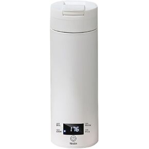 غلاية كهربائية محمولة 500 مل للسيارة والسفر، غلاية حساء من الفولاذ المقاوم للصدأ 316، زجاجة مياه معزولة للتدفئة الكهربائية، زجاجة مياه غلاية مياه خارجية للقهوة والشاي ومسحوق الحليب in Kuwait