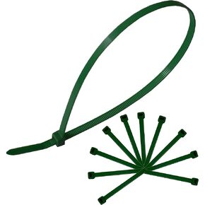 100 Pcs Nylon Cable Zip Ties - Heavy Duty Self-Locking 12 Inch Zip Ties Fasten Wrap Nylon Cable Straps Wire Ties for Organizing Wires, Home,Garden & Office Use (12-Inch, Green)