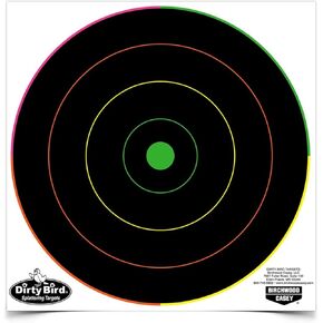 Birchwood Casey Bull's-Eye Milticolor Splatter Targets Practice Shooting for Indoor and Outdoor Use