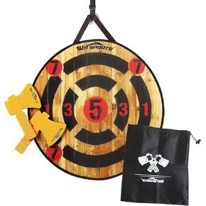 Foam Axe Throwing Game Indoor&Outdoor Target Game,Includes Two Foam Axes, One 26" Easy Fold Target and A Carry Bag