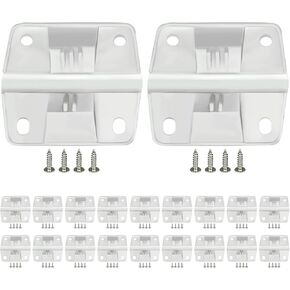 20 Pack Coolers Hinges Cooler Replacement Plastic Hinges and Screws Set, Fit for 5253 6262 6270 Cooler Hinges Replacement
