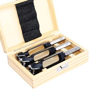 5PCS Wood Plug Cutters Set, Wood Tenon Maker Dowel Pocket Hole Plug Cutters, Woodworking Drill Bit, Suiatble for Making 3/8" 1/2" 5/8" 3/4" 1" Wood Dowel Pins- (Wood Plug Cutters)