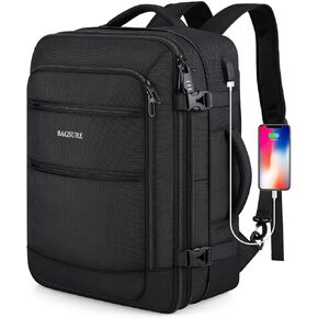 Bagsure Travel Backpack, 42L Carry on Luggage, Flight Approved Expandable Backpack, Laptop Backpack, Hidden Shoulder Straps Weekender Bags for Women Men, Suitcase with Packing Cubes and Shoe Pocket
