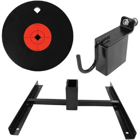 Birchwood Casey Steel Range Pack with Target Stand, Gong Holder and 8" Single Hole AR500 Gong for Target Shooting
