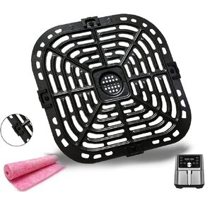 Air Fryer Grill Plate for Instants Vortex Plus Gourmia GAF680/685 6QT Air Fryers, Upgraded Nonstick Air Fryer Crisper Plate Tray Rack for Instants Vortex 5.7QT/6QT Air Fryers, Dishwasher Safe