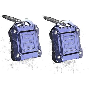 2 Pack Airtag Keychain Holder: Waterproof Case with Keyring for Apple Airtag - Shockproof & Scratchproof Air Tag Cover for Key, Kid, Bag, Luggage, Pets Collar