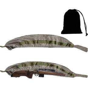 Quick Release Shot Lightweight Quiet Gun Shotgun Rifle Sock Sleeve with Attached Portable Packable Pouch, For Guns 38" to 51"Gun SlickerQuick Release Shot Lightweight Quiet Gun Shotgun