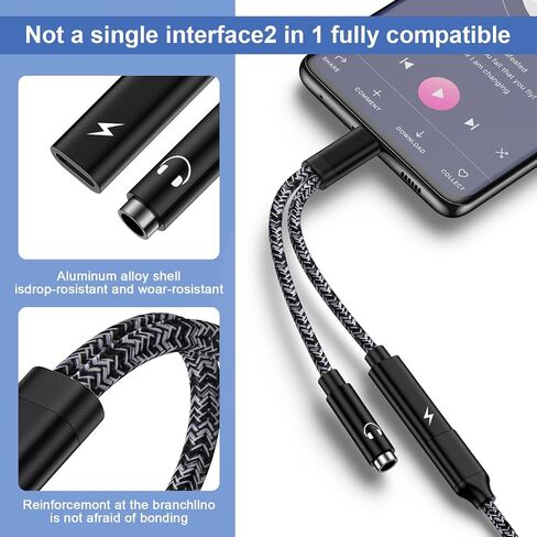 Samsung Galaxy S24 Ultra USB C to 3.5mm Audio Adapter USB C Headphone Jack Adapter Fast Charging for Samsung Galaxy S24FE S23 Ultra Plus S23FE A16 A54 A14 A13 A53 A03S,Pixel 9 8,with 20W Dongle Cable in Saudi Arabia