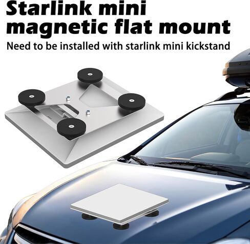 Magnetic Roof Mount Compatible with Starlink, Magnet Mounting Kit for Car/Camper/SUV/Trailer Compatible with Starlink, Magnetick Mounting Kit Compatible with Starlink (Starlink Mini Magnetic Mount) in Saudi Arabia