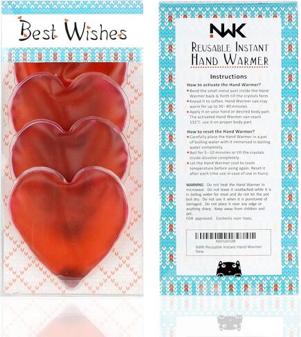 عبوات حرارية لتدفئة اليد الفورية قابلة لإعادة الاستخدام من NWK لتدفئة الجسم مع هدية معبأة 2024 هدايا على شكل فيل أبيض لعيد الميلاد (8) in Kuwait