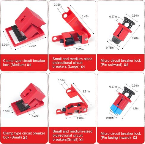 BULANGD 120 Pieces Lockout Tagout Station Loto Kit, Safety Padlocks, Lockout Hasp, Lock Out Tags, Circuit Breaker Lock, Cable Lock, Plug Lock Lockout Tagout Cabinet in Kuwait