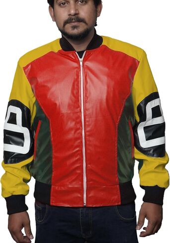 EASTIFIED Mens 8 Ball Pool Billiard Cue Bomber Faux Leather 90's Retro Jacket in Saudi Arabia