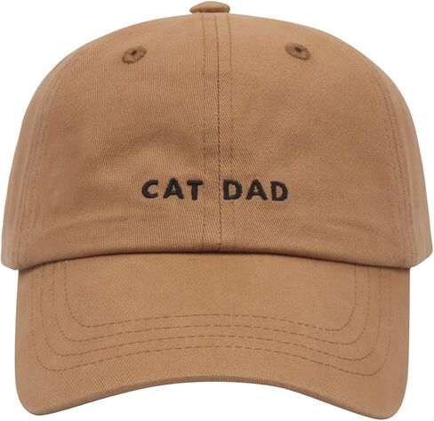 Cat Mom & Dad Hats for Proud Cat Parents | for Men & Women | Embroidered Text - Adjustable Fit - 100% Cotton in Saudi Arabia