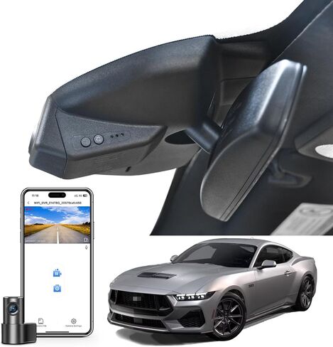 Front 4K & Rear 1080p Dash Cam Fit for Ford Mustang S550 2022-2023(with a Big Cover), EcoBoost Premium GT Premiun Mach 1(Model A), Does Not Fit Ford Mustang S650 2024, WiFi & App, 128GB Card in Saudi Arabia