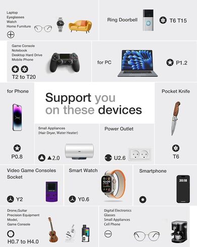 مجموعة مفك براغي دقيقة من VCELINK، 57 في 1 مع 56 قطعة S2 طقم لقم مفك مغناطيسي، مجموعة مفك براغي صغيرة للكمبيوتر والنظارات والساعة والنظارات الشمسية والهاتف والكمبيوتر المحمول ووحدة التحكم بالألعاب، أسود in Kuwait