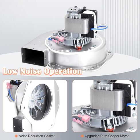 Hiorucet A-E-033 A-E-033A Convection Blower for Breckwell P24FS, P24I, P24, P23, P22, P26, P23I, P1000 Big E, P2700, SP6000, P7000, P6000, P4000, P2000 and US Stove 5040 Pellet Stove Replacement Parts in Kuwait