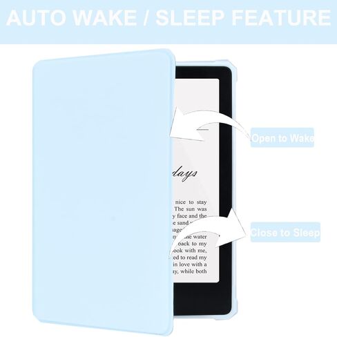 حافظة لجهاز Kindle Paperwhite 6.8 بوصة (الجيل الحادي عشر - 2021) وKindle Paperwhite Signature Edition - غطاء جلد PU خفيف الوزن مع خاصية النوم/الاستيقاظ التلقائي لجراب Kindle 11th 2021 in Saudi Arabia