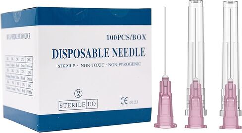 27 Gauge 1 inch Needle, 100PCS Luer Lock Needles Industrial Dispensing Accessories, Individual Package(27G) in Kuwait