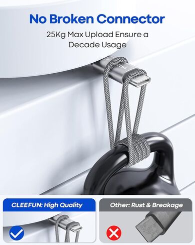 كابل CLEEFUN USB C [3 أقدام، 5 حزم]، كابل USB A إلى النوع C شحن سريع C سلك شاحن مضفر لهاتف iPhone 15 Pro Max/Pro/Plus، لهاتف Samsung Galaxy S24 S23 S22 S21 S20 Ultra S10، Moto، Pixel in Kuwait