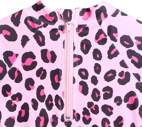 Alakuoti Long Sleeve One Piece Ruffle Swimsuit for Toddler Girls Baby Girl Rashguard Shirt with UPF 50+ Sun Protection in Saudi Arabia