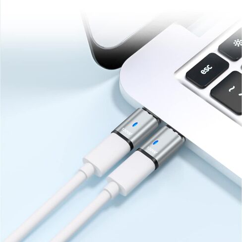 Magnetic USB C Adapter Straight 2 Pack 100w USB C Magnetic Adapter Fast Charging 5Pin 480Mbps Data Transmission in Saudi Arabia