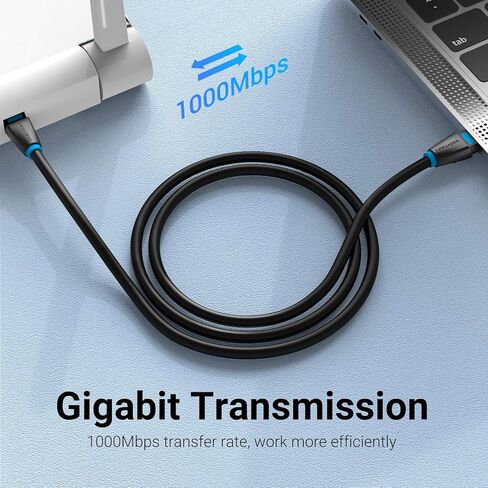 VENTION Cat 6 Ethernet Patch Cable cat6 LAN Network Cord Network Cable RJ45 Computer Ultra fine High Speed 10Gbps 500Mhz for PC, Mac, Laptop, PS5/4, Xbox, Router, Modem, Printer and More in Kuwait