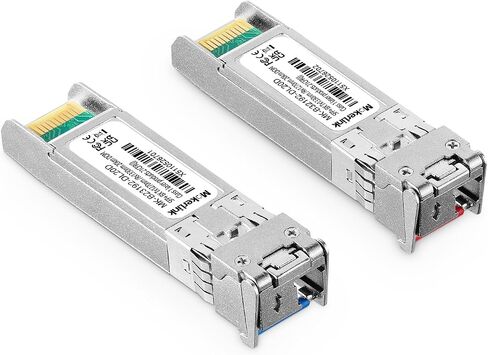 MokerLink A Pair 10G SFP+ Bidi Transceivers, SFP LC Single-Mode Module 20KM, Bi-Directional 1270nm/1330nm, Compatible with MokerLink, Cisco, Meraki, Ubiquiti UniFi,Mikrotik, TP-Link and More in Saudi Arabia