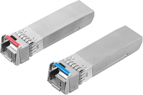 MokerLink A Pair 10G SFP+ Bidi Transceivers, SFP LC Single-Mode Module 20KM, Bi-Directional 1270nm/1330nm, Compatible with MokerLink, Cisco, Meraki, Ubiquiti UniFi,Mikrotik, TP-Link and More in Saudi Arabia